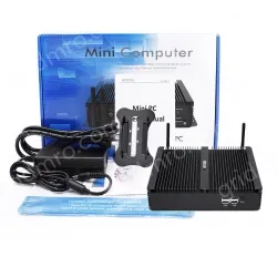 i7-8550U micro computer host, dual network port, high-definition triple display, commercial mini industrial control small host