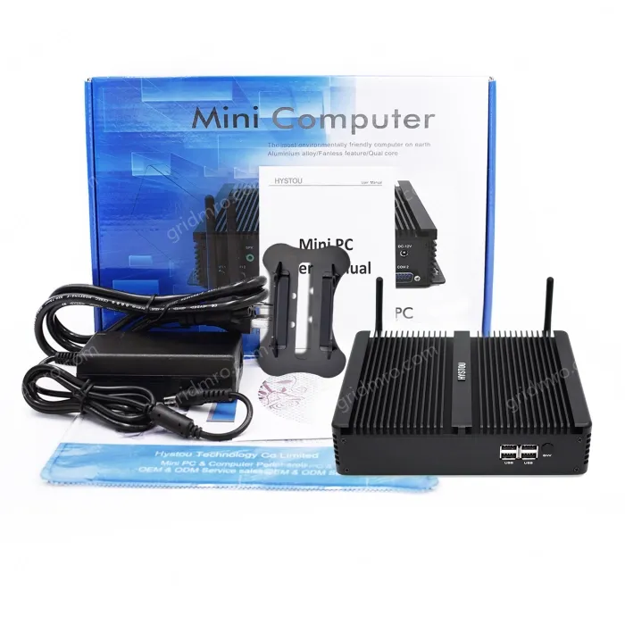 i7-8550U micro computer host, dual network port, high-definition triple display, commercial mini industrial control small host